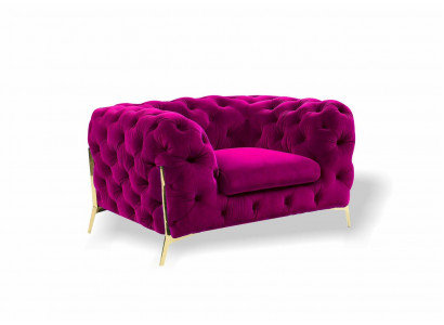 Chesterfield Fauteuil à ailes Fauteuil 1 place Canapé Tissu Canapé d'ameublement neuf