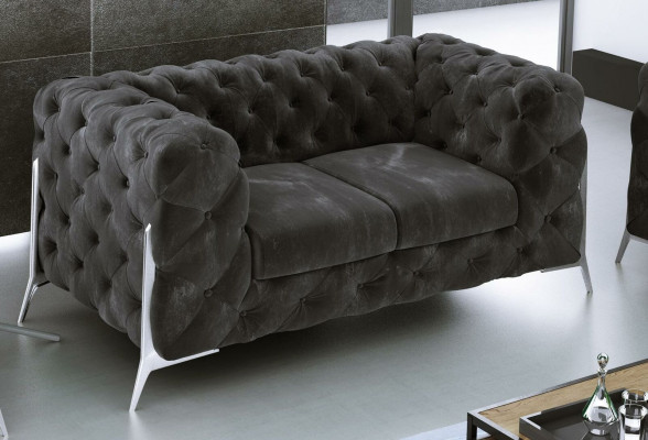 Canapé Chesterfield 2 places Tissu Siège Rembourré Tissu Canapés Canapés en cuir Sofa
