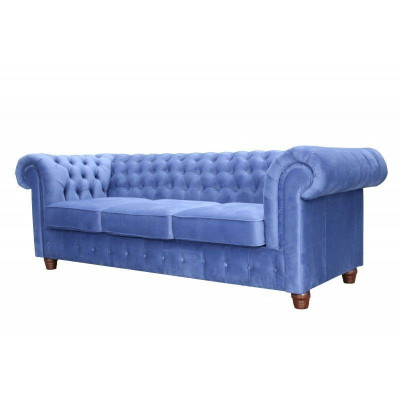 Design classique Chesterfield Big XXL 3 places Canapé en cuir Textile Canapés Canapés.