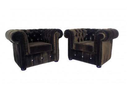 Fauteuil CANAPÉ CANAPÉ TÉLÉ FAUTEUIL SALON Tapisserie CHEF Bureau FAUTEUIL PIVOTANT CHESTER 13