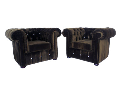 Fauteuil CANAPÉ CANAPÉ TÉLÉ FAUTEUIL SALON Tapisserie CHEF Bureau FAUTEUIL PIVOTANT CHESTER 13