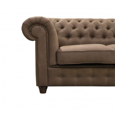 Design de luxe Chesterfield, siège rembourré, grand canapé 3 places, canapés XXL immédiatement