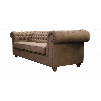 Design de luxe Chesterfield, siège rembourré, grand canapé 3 places, canapés XXL immédiatement