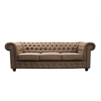Design de luxe Chesterfield, siège rembourré, grand canapé 3 places, canapés XXL immédiatement
