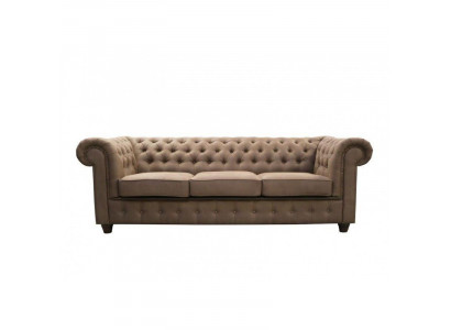 Design de luxe Chesterfield, siège rembourré, grand canapé 3 places, canapés XXL immédiatement