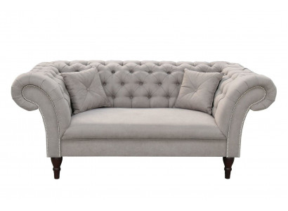 nouveau canapé capitonné 2 places Chesterfield Tissu Canapé Sièges Suite