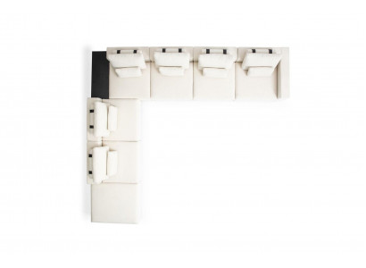 Ensemble de meubles de salon beige pour le salon, canapé rembourré neuf.