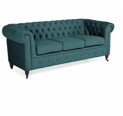 Meubles classiques Chesterfield canapé trois places Canapé en tissu Design élégant