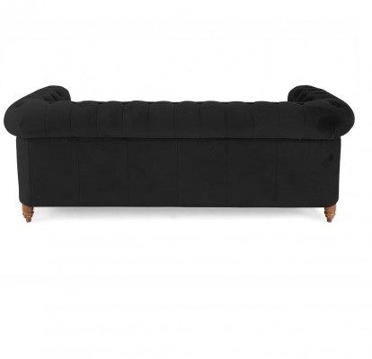 Canapé Chesterfield 3 places en tissu noble nouveau design de meubles classiques