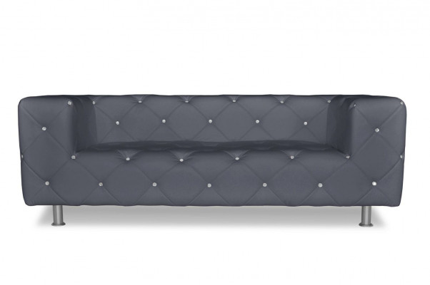 Canapé trois places design rembourrage canapé 3 places salon Chesterfield gris nouveau