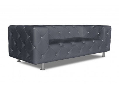 Canapé trois places design rembourrage canapé 3 places salon Chesterfield gris nouveau
