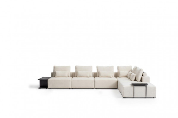 Canapé d'angle en L Luxe Design de salon Moderne Style en Tissu Suite de Canapé
