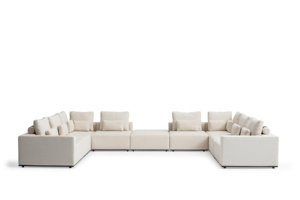 Canapé d'angle en L Salon Canapé Tissu Mobilier Design Moderne Canapé Rembourré