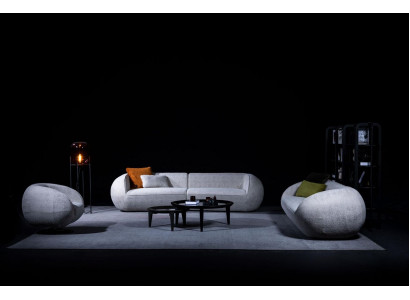 Ensemble de canapés Trois places Fauteuil moderne Mobilier de salon Canapé rembourré Ensemble de canapés
