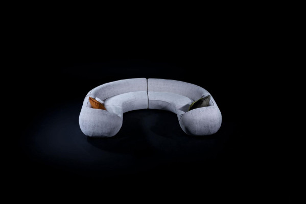 Canapé d'angle de luxe Canapé en forme de U Salon Canapé rembourré Design moderne Mobilier