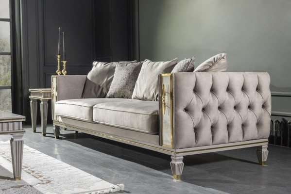 Chesterfield Sofa xxl Canapé Rembourrage gros Canapés Design Mobilier Ameublement