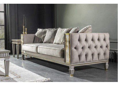 Chesterfield Sofa xxl Canapé Rembourrage gros Canapés Design Mobilier Ameublement