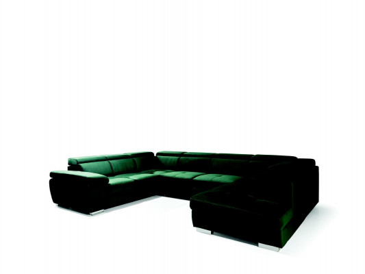 Multifunktions-Großwohnlandschaft U-Form Ecksofa Sofa Stoff Couch Polsterung