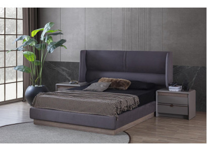 Ensemble de chambre à coucher de luxe Lit complet 2x Table de chevet Moderne 3 pièces nouvelle