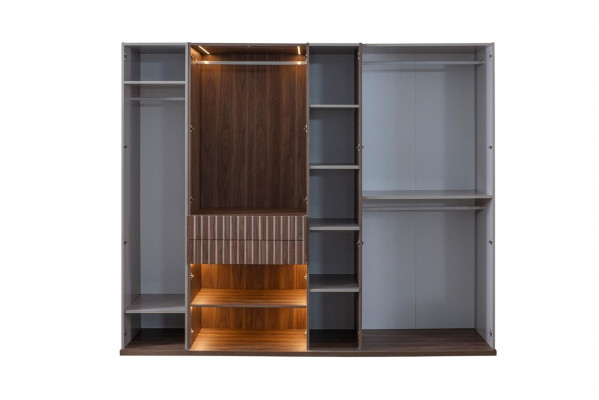 Armoire Armoire Armoires Chambre Moderne Bois LUXE 260cm