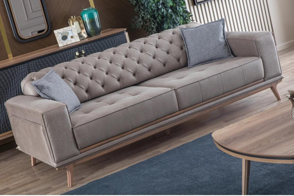 Ensemble de salon moderne de luxe 4 pièces. Fauteuil 4 places Table basse Meuble neuf