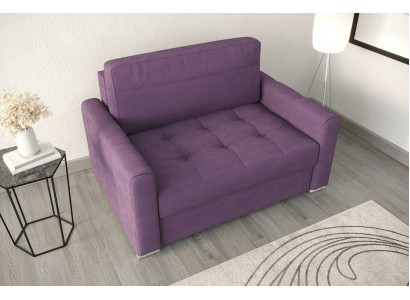 Fauteuil Relax Textile Salon Club Design Canapé Canapé 2 Places Luxe Violet neuf