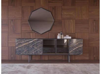 Buffet avec miroir Mobilier de luxe Salle à manger Ensemble complet Mobilier moderne