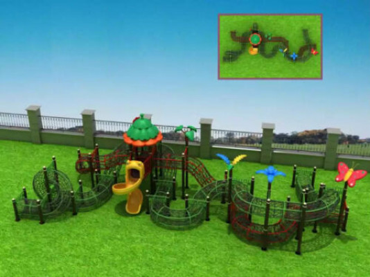 Complexe sportif en plein air Jardin d'escalade pour enfants Aire de jeux Parc d'attractions public