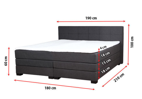 Lits Boxspring vintage Lit rembourré Lit en bois Lit double de l'hôtel de mariage