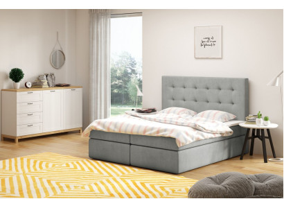 Lit design Chesterfield décoratif de luxe pour hôtel Lits 180x200cm Chambre à coucher