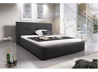 Conception de tissus de lit Lits doubles de luxe de design Chambre de sommeil de l'hôtel en cuir moderne