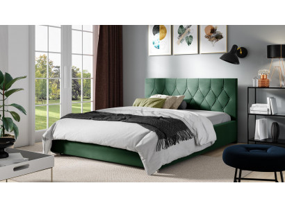 Cadre de lit Design en tissu textile Double Moderne Lit d'hôtel Chambres Lits neufs