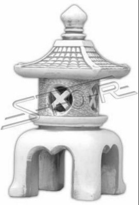 Décoration florale Jardin japonais Maison Statue Blanche Figure décorative