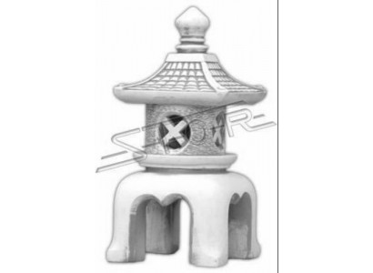 Décoration florale Jardin japonais Maison Statue Blanche Figure décorative