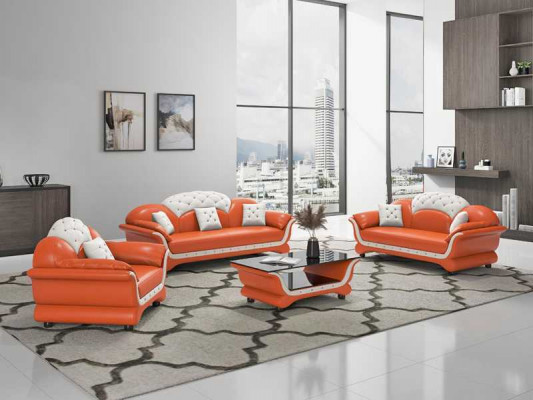 Sofa ensemble ensemble de canapé canapé en cuir canapé complet e 3 canapés noirs