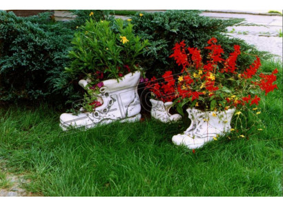 Pot de fleurs pot de plante figurine de décoration pots de fleurs naturels vases de jardin