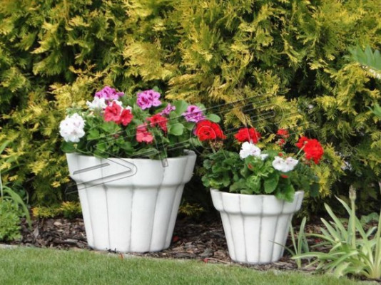 Pot de fleurs pot de plante vases de décoration de jardin figure naturelle pots de fleurs