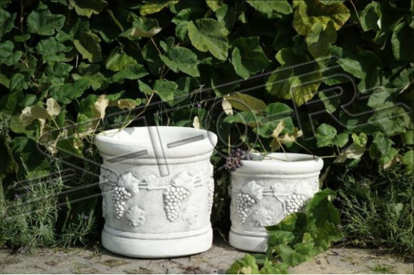 Boîte de pots de fleurs XXL décoratifs en béton pour jardin et terrasse