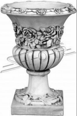 Vase à fleurs boîte de fleurs pierre de jardin décoration décorative style antique fleurs