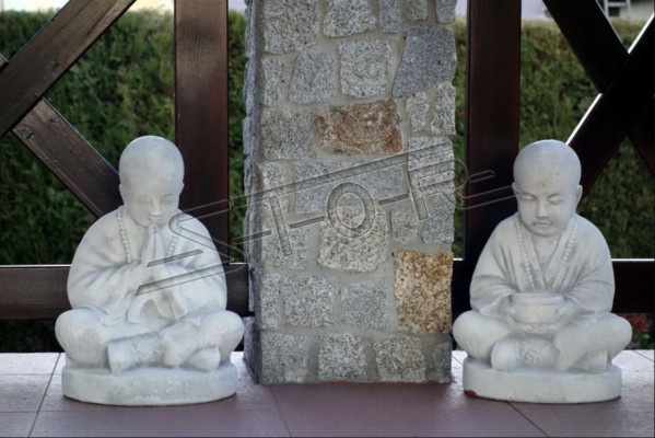 Sculpture de Bouddha en effet de pierre pour la décoration de jardin figure décorative