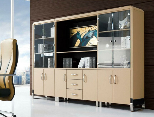 Bibliothèque de bureau Armoire de classement Mobilier de luxe Décor moderne Armoires décoratives
