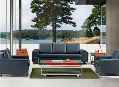 Ameublement de bureau Relax Fauteuil Club en cuir Fauteuil Lounge Cocktail Fauteuil à accoudoirs Tapisserie xx