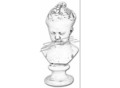 Buste Enfant Style Antique Antiquité 43cm Figurine en Pierre Sculpture Sculptures