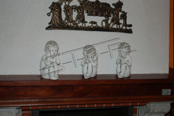 Décoration funéraire décorative Décoration de pierre tombale Figure d'ange sculpture de Dieu Saint