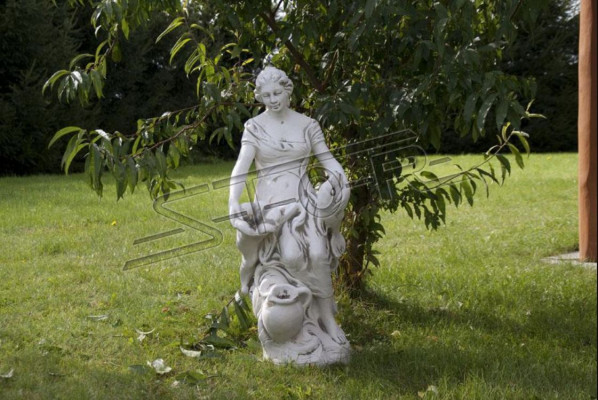Décoration Figure Femme Jardin Designer Figures Sculpture Sculptures Blanches