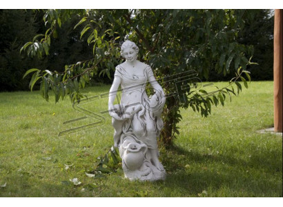 Décoration Figure Femme Jardin Designer Figures Sculpture Sculptures Blanches