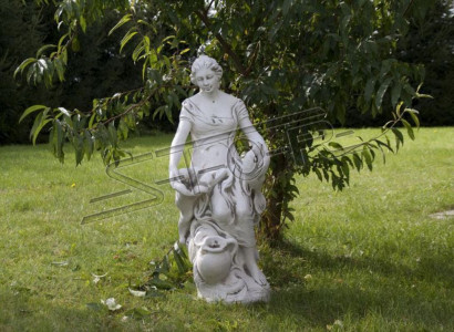 Décoration Figure Femme Jardin Designer Figures Sculpture Sculptures Blanches