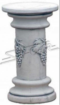 Décoration Colonne Colonnes Pierre Style Antique Romain Stand de Fleurs Blanc Stand