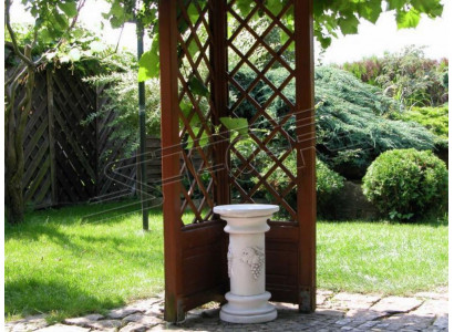 Décoration Colonne Colonnes Pierre Style Antique Romain Stand de Fleurs Blanc Stand
