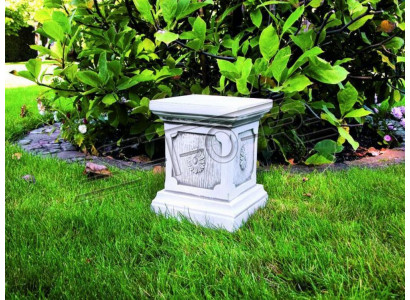 Décoration Colonne Colonnes Style Antique en Pierre Romain Blanc Décorer Support Base